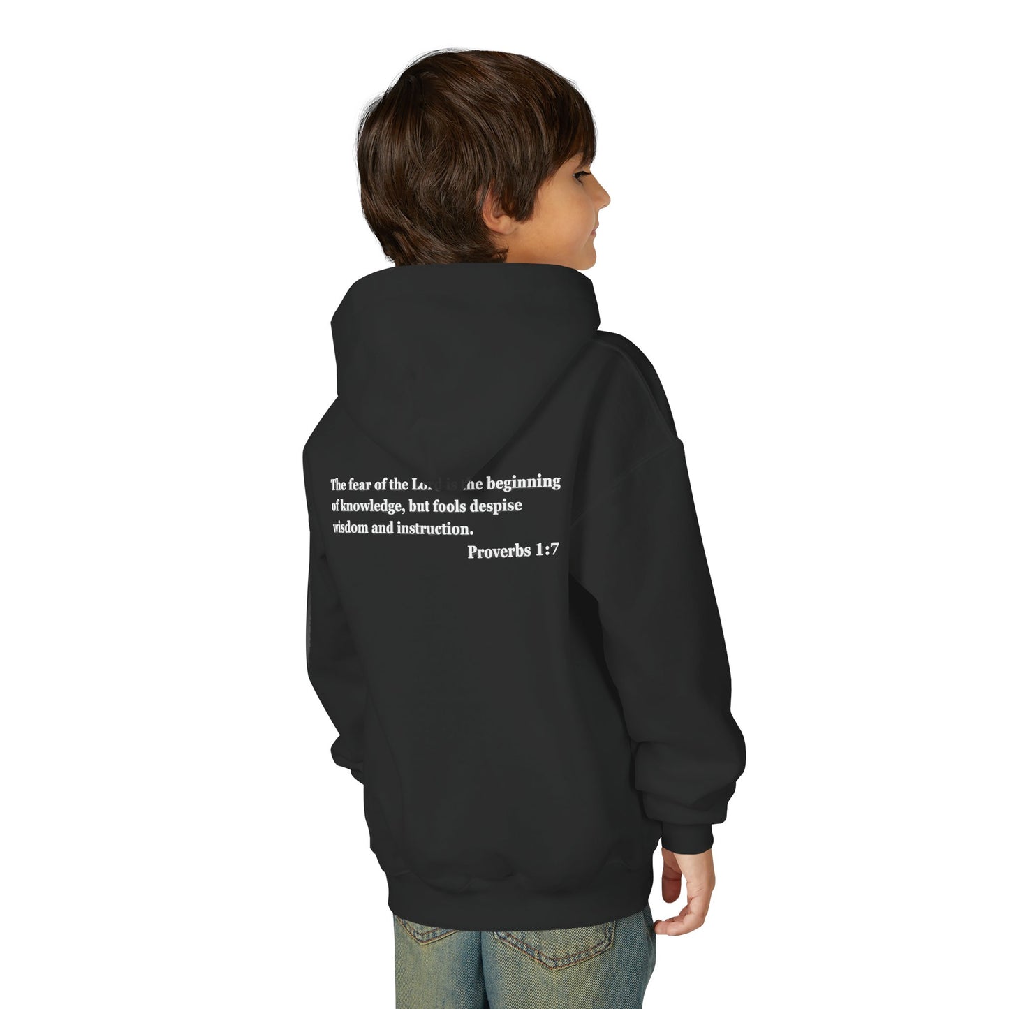 "Proverbs a Day" Retro Wisdom Youth Hoodie