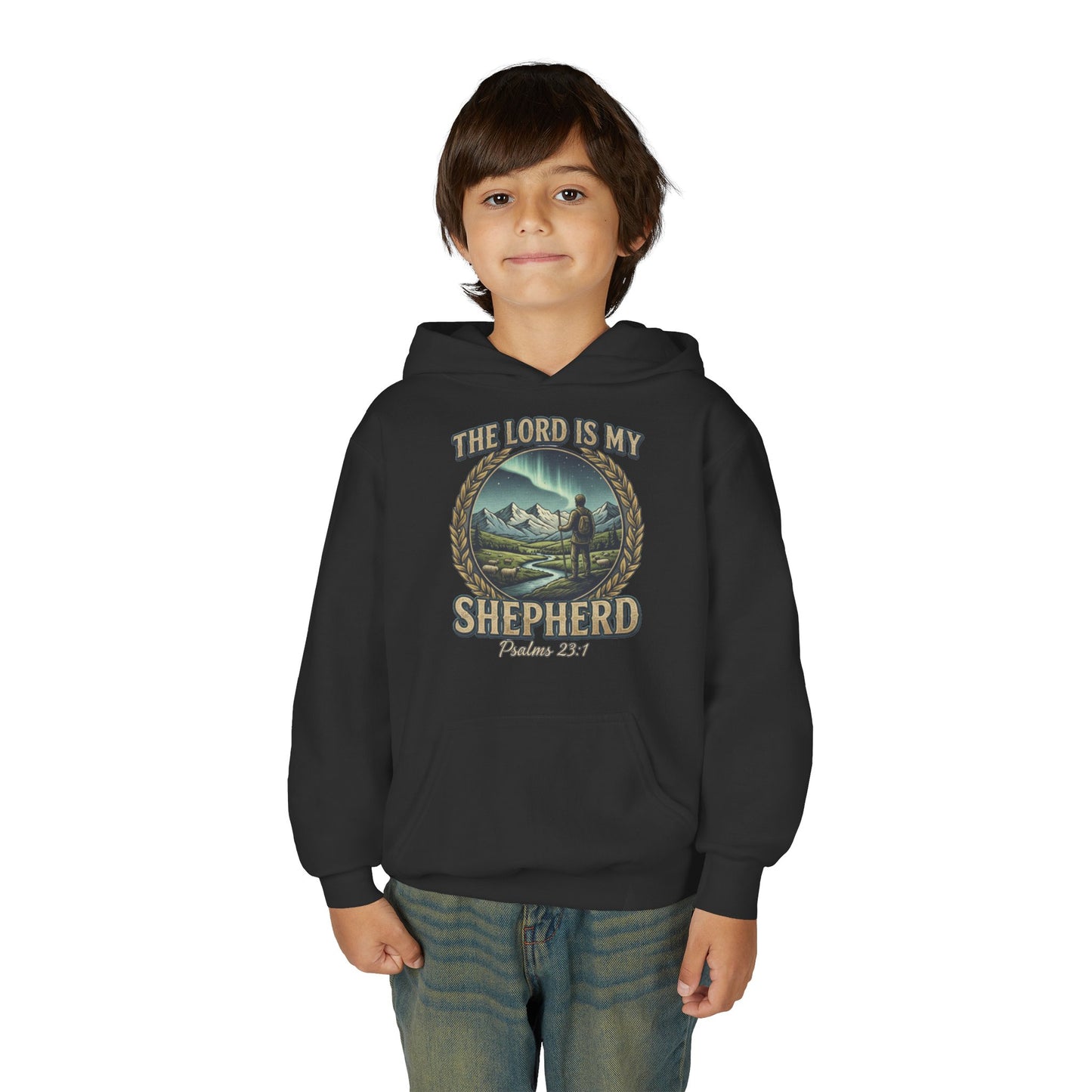 "The Lord Is My Shepherd" Psalm 23:1 Youth Hoodie