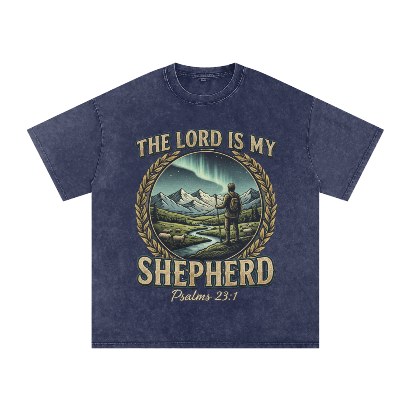 The "Good Shepherd" Snow Washed Oversized Tee
