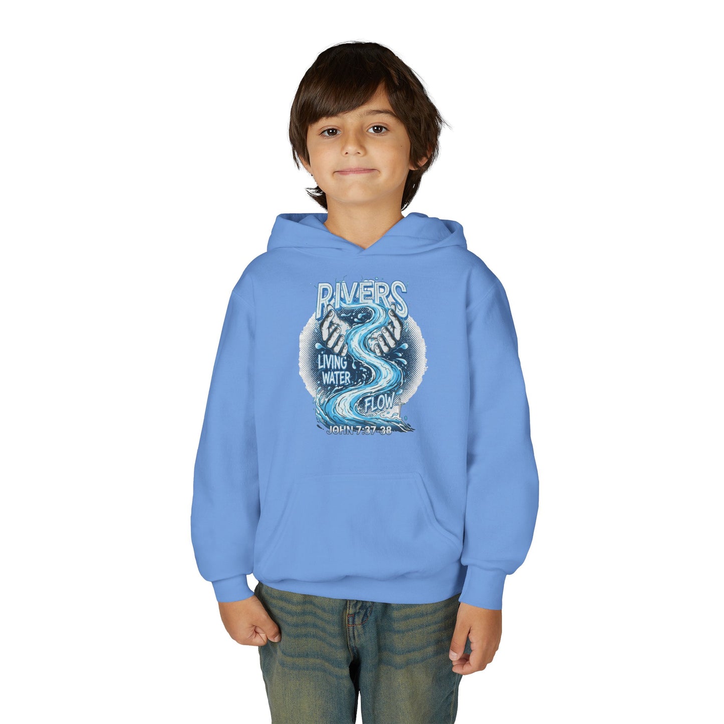 "Rivers of Living Water" John 7:37-38 Youth Hoodie