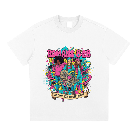 The "ROMANS 8:28" Pop-Art Quick-Dry Tee