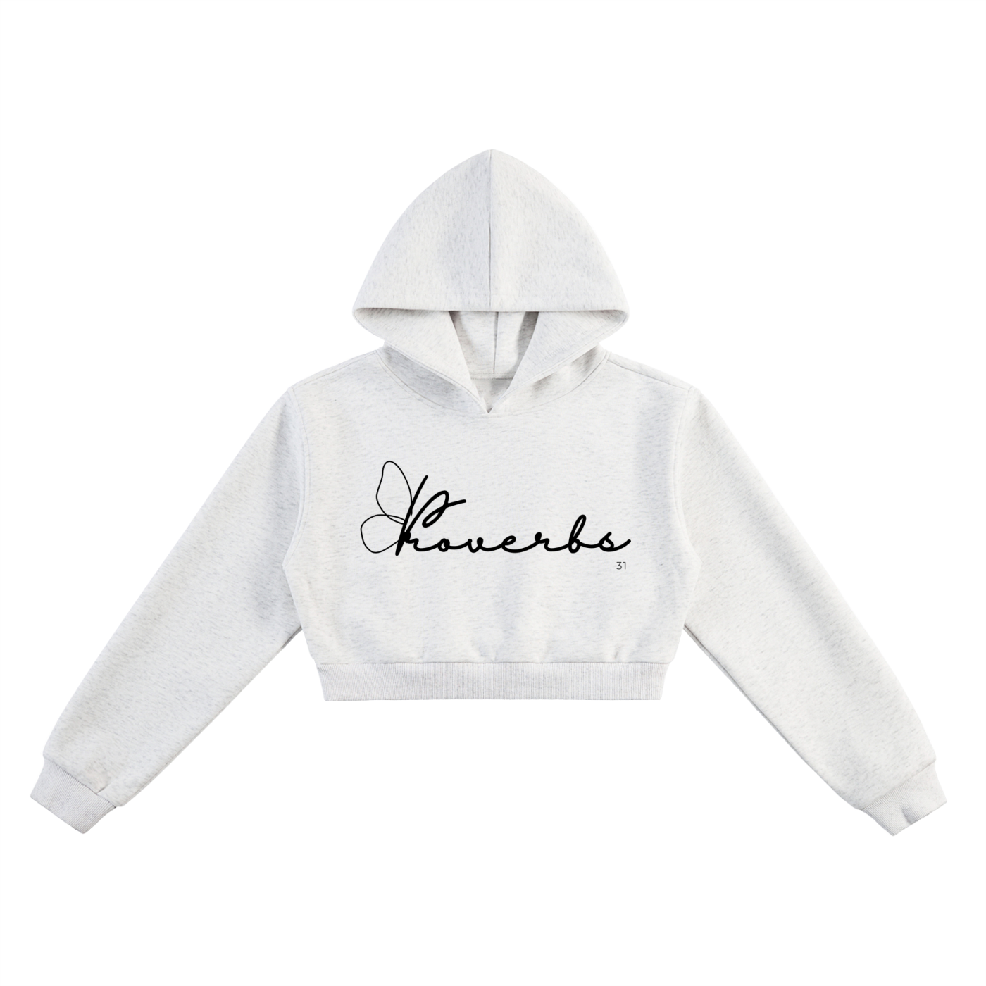 The Proverbs 31 Butterfly Essential Cropped Hoodie