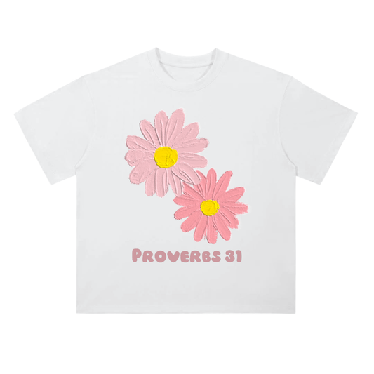 Proverbs 31 Daisy Bloom Heavyweight Tee