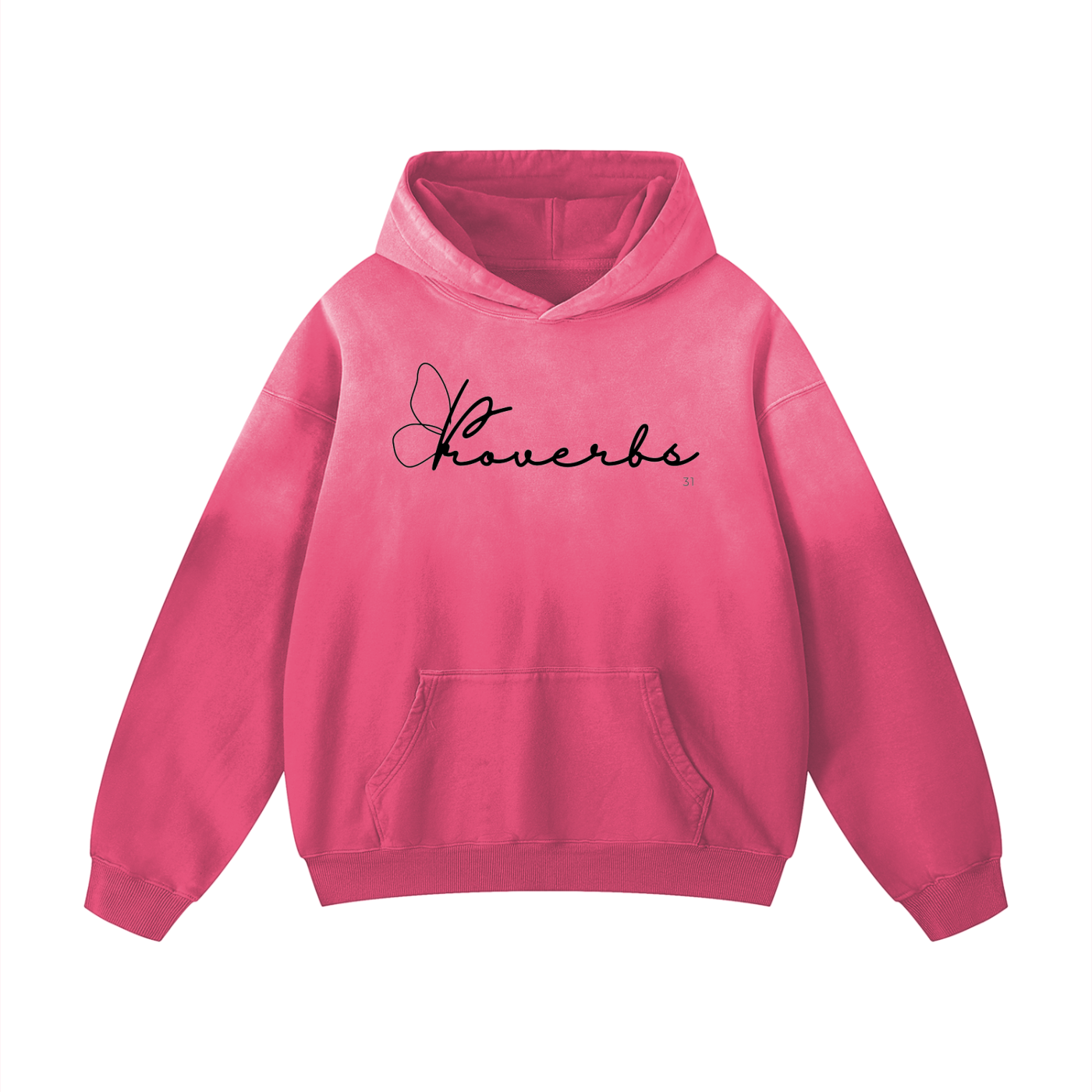The Proverbs Butterfly Heavyweight Sunfade Oversized Hoodie