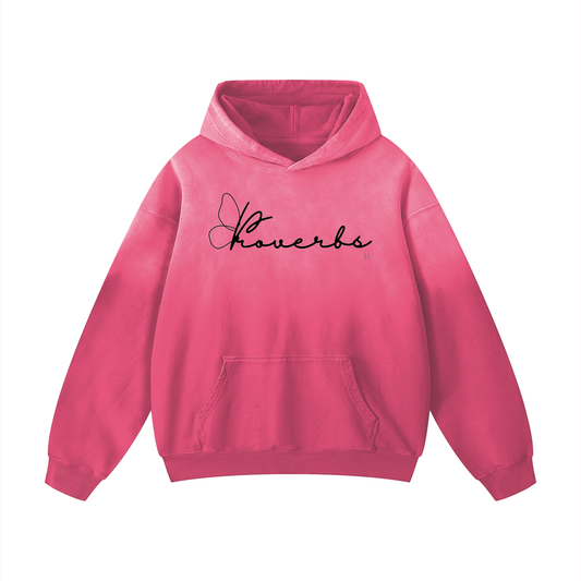 The Proverbs Butterfly Heavyweight Sunfade Oversized Hoodie