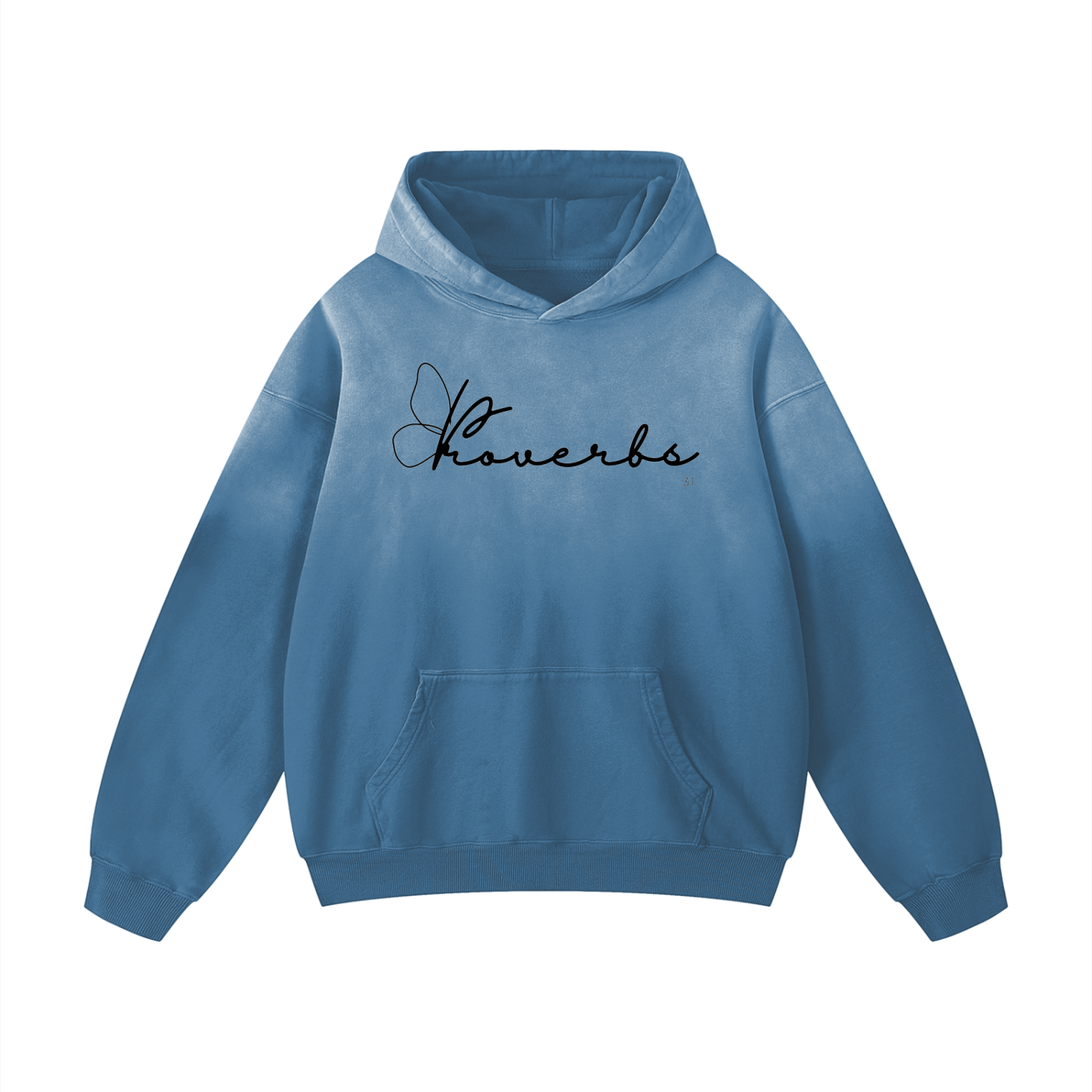 The Proverbs Butterfly Heavyweight Sunfade Oversized Hoodie